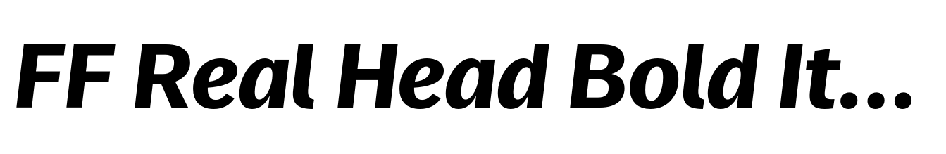 FF Real Head Bold Italic